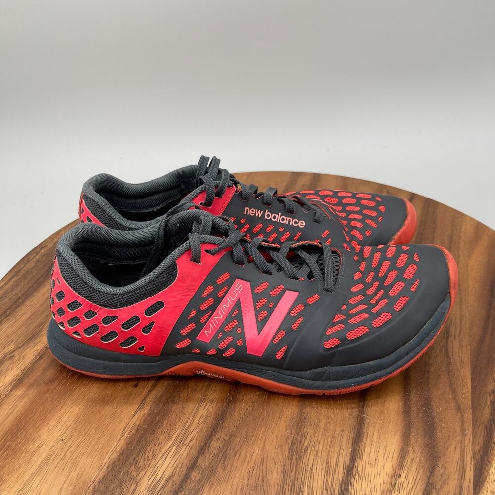 New Balance Minimus Shoes Womens Size 10 Red Vibram Running Barefoot Sneakers